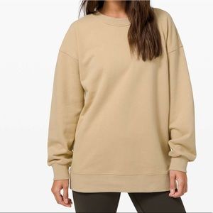 lululemon perfectly oversized crew in trench